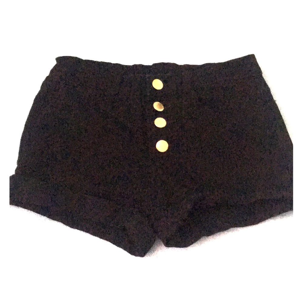 Single Cuffed Denim Shorts